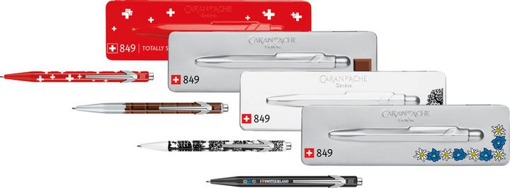 Immagine prodotto Caran d'Ache 849 Totally Swiss mit Etui (Bianco, Rosso, 1 x)
