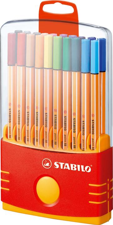 Produktbild STABILO point 88 Fineliner (Mehrfarbig, 20 x)