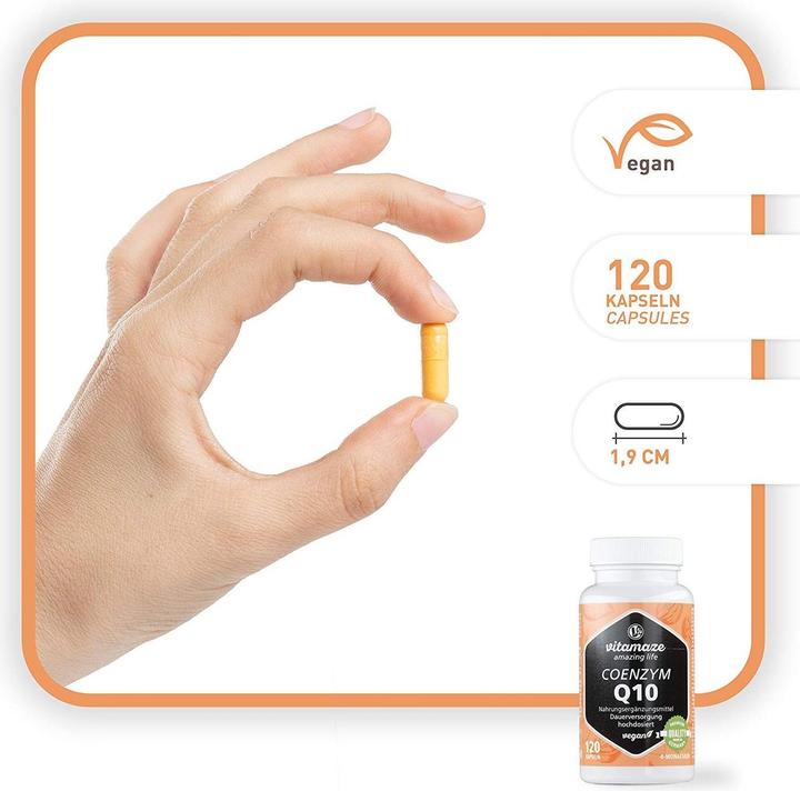 Actual product image Vitamaze Coenzym Q10 (120 Piece, Pills, 120 g)