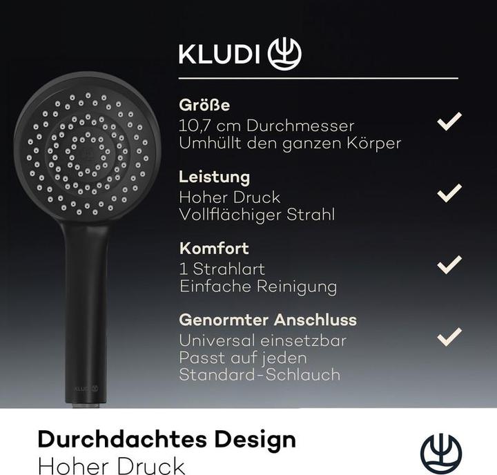 Actual product image Kludi X1 Shower head (1 Beam types, 15 l/min)