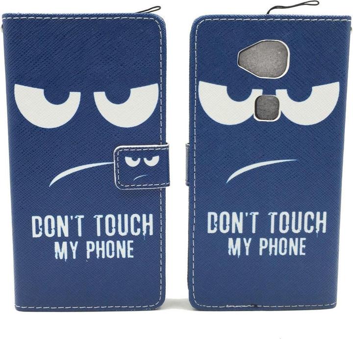 König Design Dont Touch My Phone Handyhülle Huawei G8 Panzer Schutz Glas Klapphülle Wallet Case (LG G8)