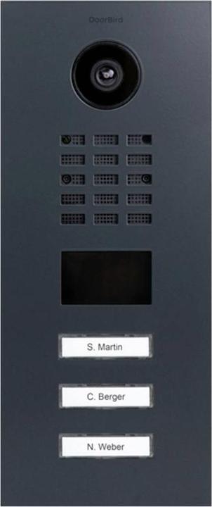 Image du produit Doorbird D2103V Portier vidéo IP V4A acier inoxydable, RAL 7016 (WiFi)