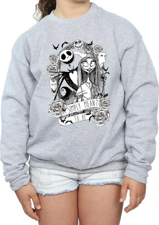 Produktbild Disney Nightmare Before Christmas Simply Meant To Be Sweatshirt Mädchen (152, 158)