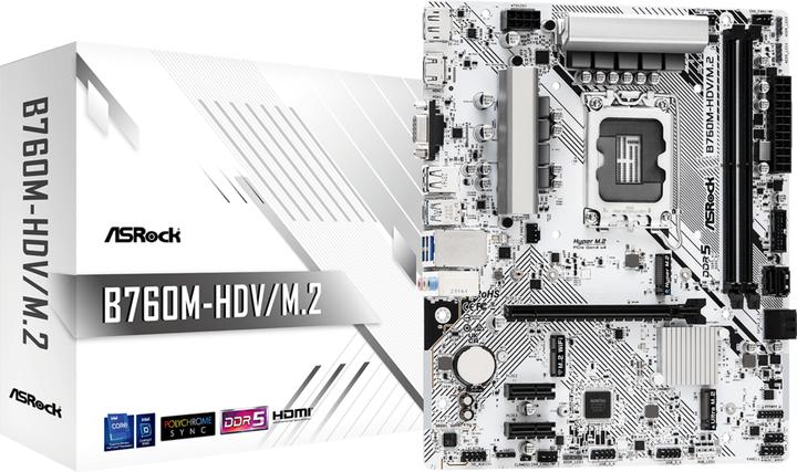 Produktbild AsRock B760M-HDV/M.2 D4 (LGA 1700, Intel B760, mATX)