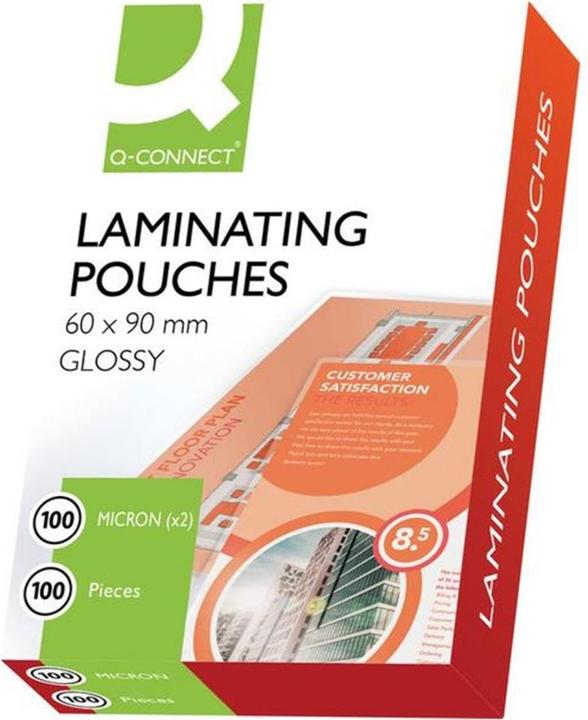 Immagine prodotto Q-Connect Film di laminazione lucidi (Carta di credito, 100 Pezzo/i, 100 µm)