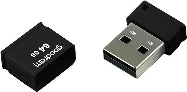 Actual product image Goodram UPI2 USB flash drive 64 GB Type-A 2.0 Black (64 GB, USB-A)