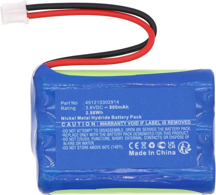 Actual product image CoreParts Battery 3.6V 800mAh 2.88Wh (1 pcs., 800 mAh)
