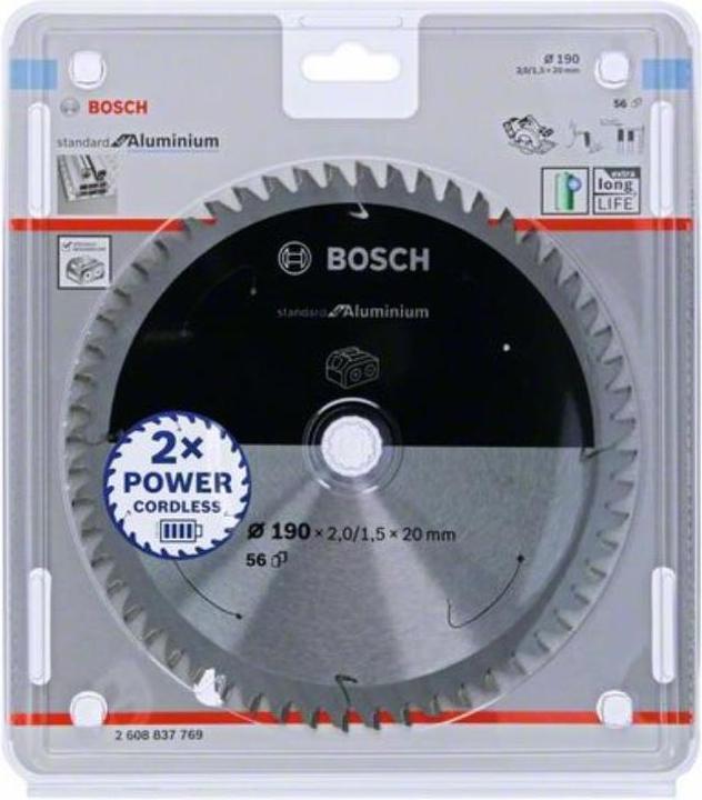 Produktbild Bosch Professional Zubehör PRO Aluminium cordless Kreissägeblatt, 190 x 2 x 20 mm