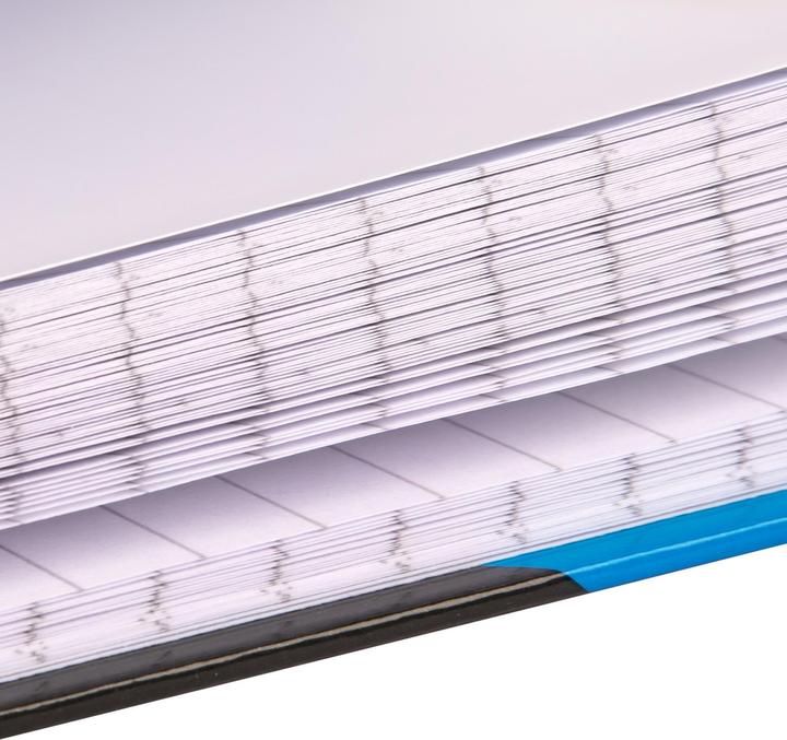 Actual product image Idena Notebook A4 lined black blue FSC-Mix (A4, Lined, Hardcover)