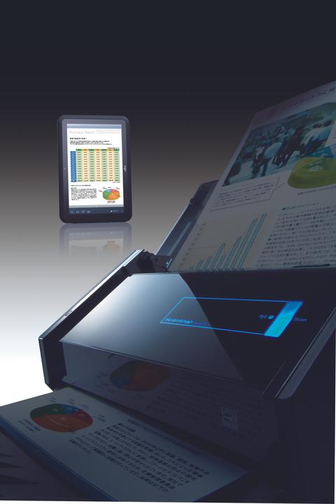 Actual product image Fujitsu ScanSnap iX500 with Nuance Power PDF software