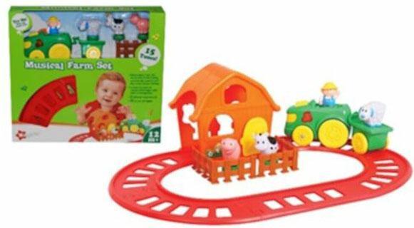 Actual product image Eddy Toys Train set farm 15pcs B/O ABS (15 x)