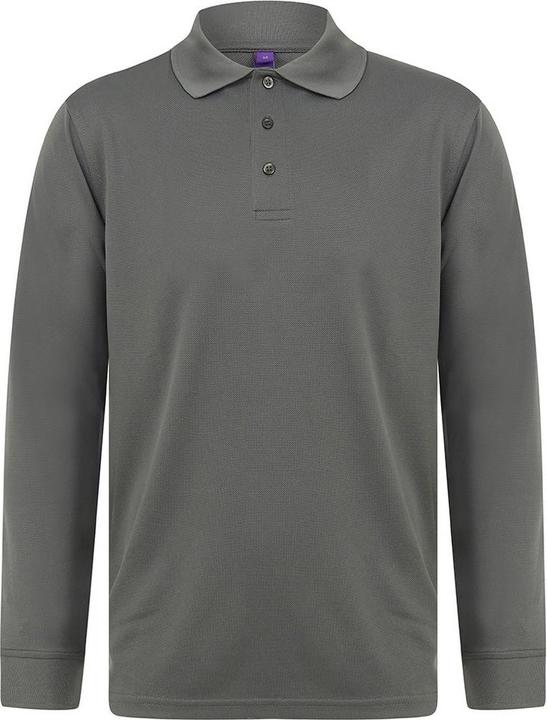 Produktbild Henbury Coolplus PoloHemd Langarm (4XL)