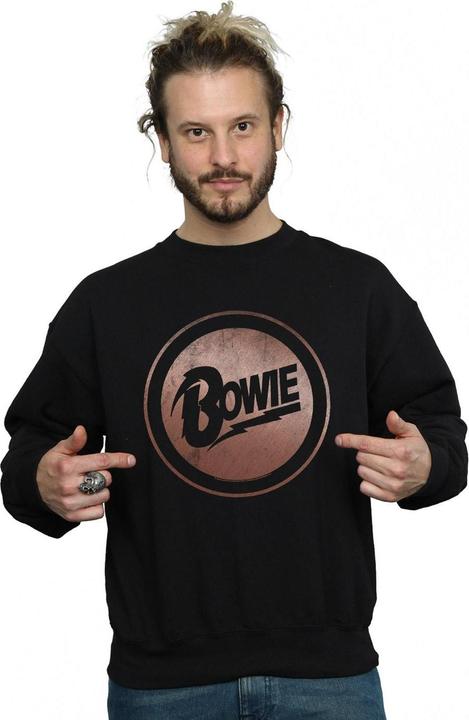 Immagine prodotto David Bowie Rose Gold Circle Felpa Uomo (XL)