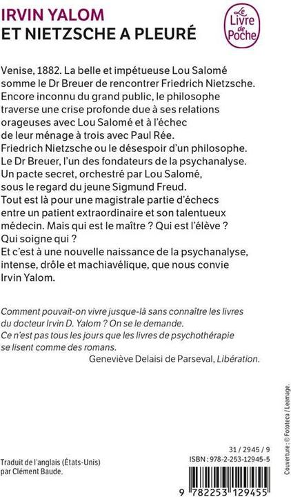 Immagine prodotto Et Nietzsche a pleuré (Francese, Yalom Irvin D., 2010)