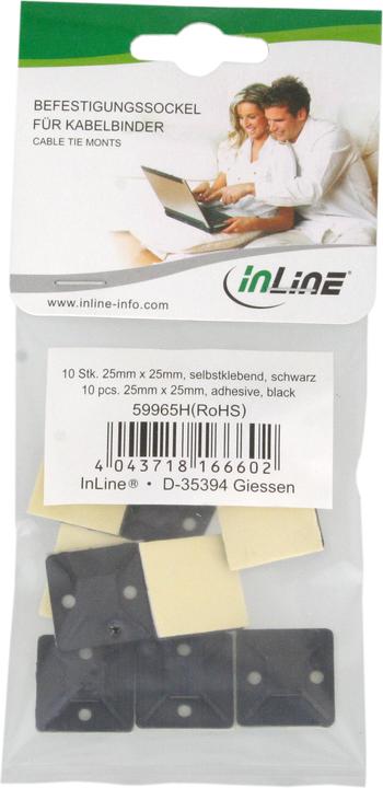 Actual product image InLine Mounting base (Fixing loops, 25 mm, 10 pcs.)