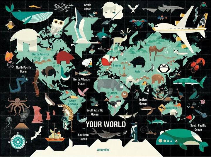 Image du produit Mudpuppy Ton monde, puzzle 1000pcs (1000 pièces)