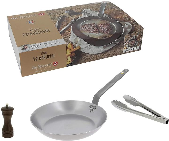 Productafbeelding de Buyer Doos Teaklover Mineral B 26+Tonnen+Molen (26 cm, Koekenpan, Staal)