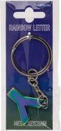 Image du produit Ootb Porte-clés en métal, lettre arc-en-ciel