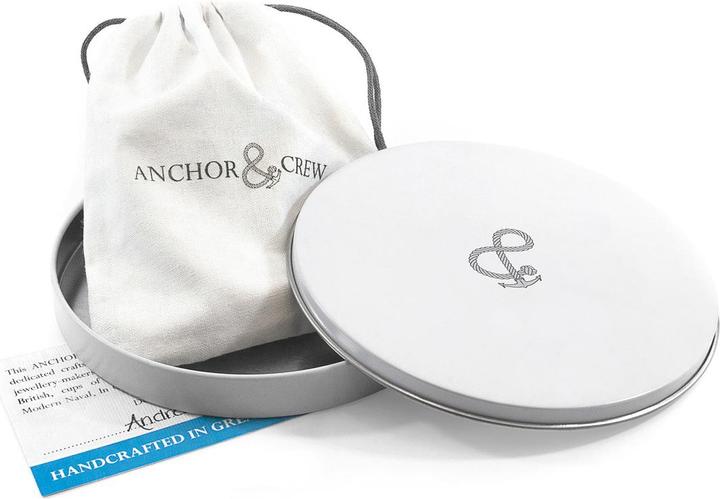 Produktbild Anchor & Crew Khaki-Grüne Union Silber Und Seil Ankerarmband (Solide .925 Sterlingsilber)