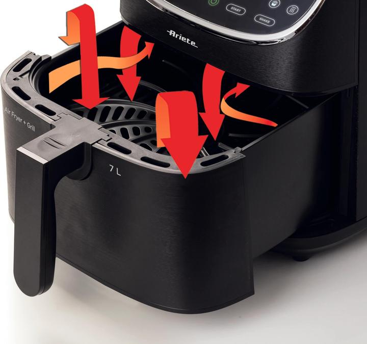 Actual product image Ariete 4627 Airy Fryer 7L karšto oro gruzdintuvė (EU plug)