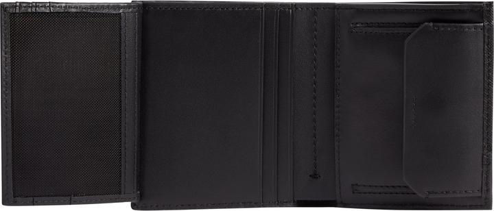 Actual product image Calvin Klein Mens Slim Plaque Trifold 6Cc W/Coin Travel Accessory Triple Fold Wallet, Ck Sc