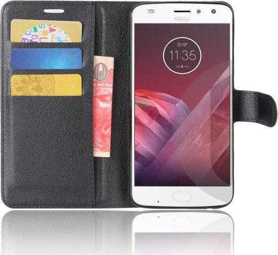 Produktbild MU Classic Leder Hülle mit Litchitextur (Motorola Moto Z2 Play)