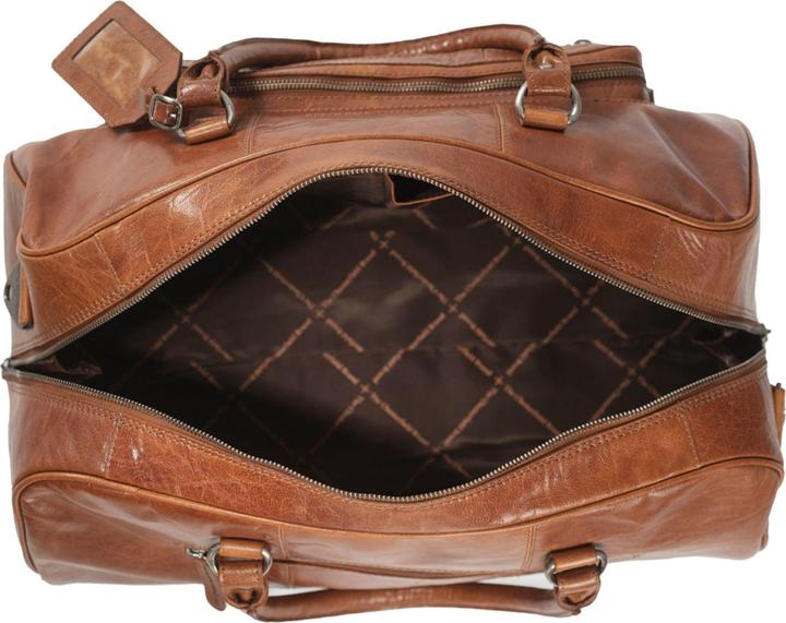 Actual product image The Vegan Cow Chesterfield Brand Leren Weekendtas Cognac Mainz (40 l)