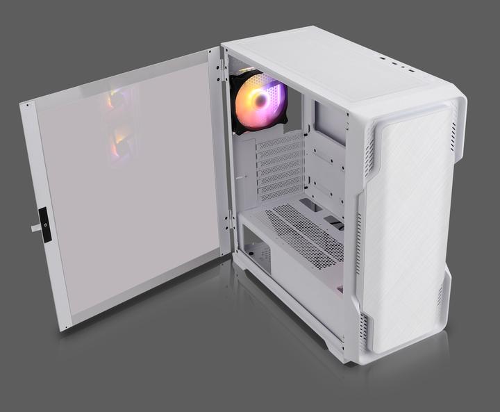 Actual product image Nanoxia Go MIDI DS-9G-W ARGB White - USB-C - TG (mATX, ITX, ATX, E-ATX)