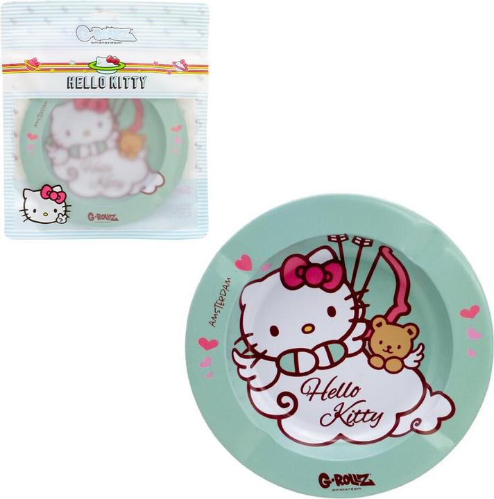Actual product image G-Rollz Metal Tin Ashtray Hello Kitty Cupido