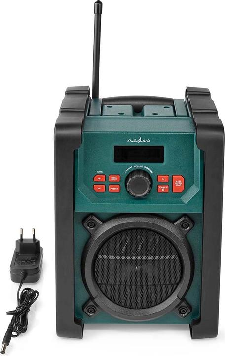 Produktbild Nedis DAB + Radio Tisch Ausführumg DAB+ / FM 2.2" Scharz-weiss Monitor Batteriebetrieben/Netzstromver (DAB+, FM, Bluetooth, WLAN)