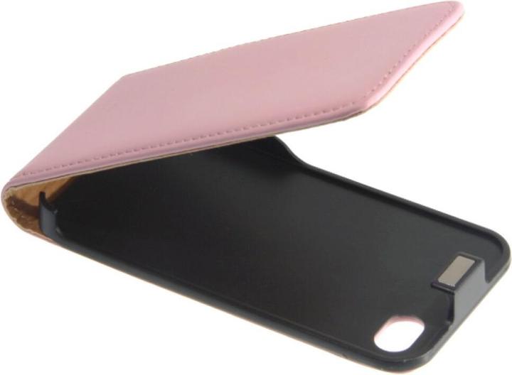 Productafbeelding OEM Slim Leather Flip Case voor iPhone 4/4s - roze (Apple iPhone 4s, Apple iPhone 4)