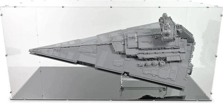 Produktbild iDisplayit Acryl-Display & Ständer für LEGO® 75252 Star Wars Imperialer Sternzerstörer (Mit schwarzem Boden)