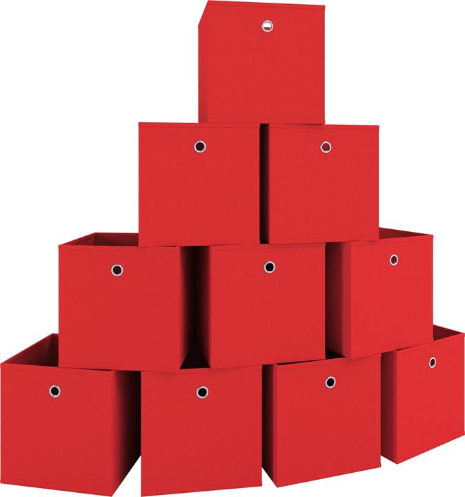 Produktbild VCM 10er Set Stoff Faltbox Klappbox Boxas (28 x 27 x 27 cm)