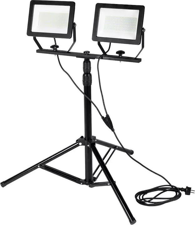 Produktbild Neo Reflektor doppelt 2x100W SMD LED 2 x 8500lm mit Stativ 1,8m (17000 lm)