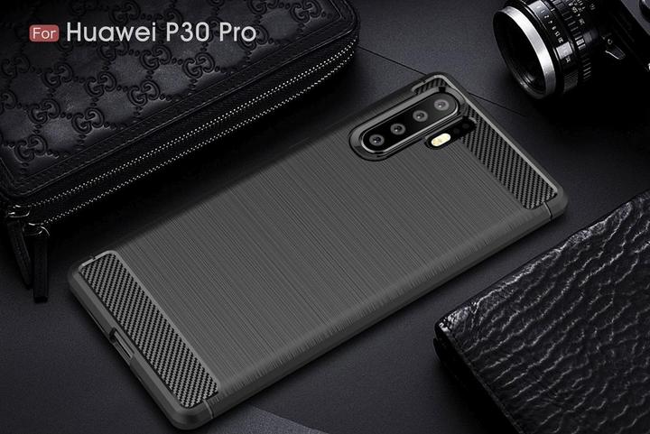 Produktbild Screenguard Huawei P30 Pro Hülle Carbon Brushed Soft TPU (Huawei P30 Pro)