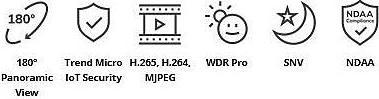 Image du produit Vivotek CC9160-H(HS)(CM) Caméra IP 1080p WDR PoE (1920 x 1080 Pixels)