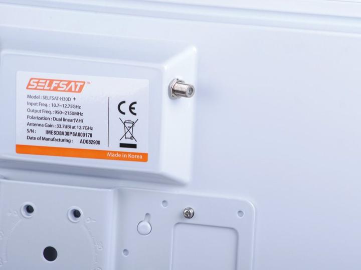 Image du produit Selfsat H30D+ Antenne plate avec LNB simple (Antenne plate, 33.70 dB, DVB-S / -S2)