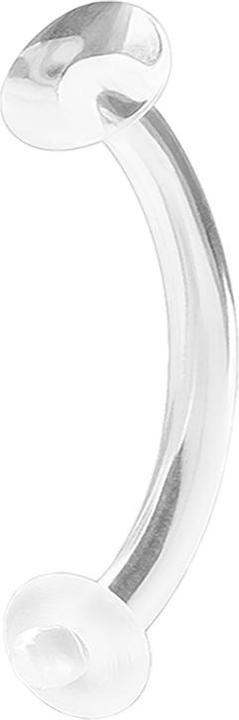 Star Piercing Banane transparent retainer (ohne Messing, Acryl)