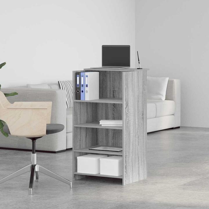 Image du produit VidaXL Comptoir d'accueil Gris Sonoma 55x50x103,5 cm Bois composite Comptoir d'accueil
