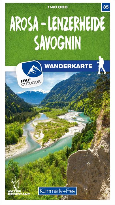 Actual product image Hiking map 35 Arosa - Lenzerheide Savognin