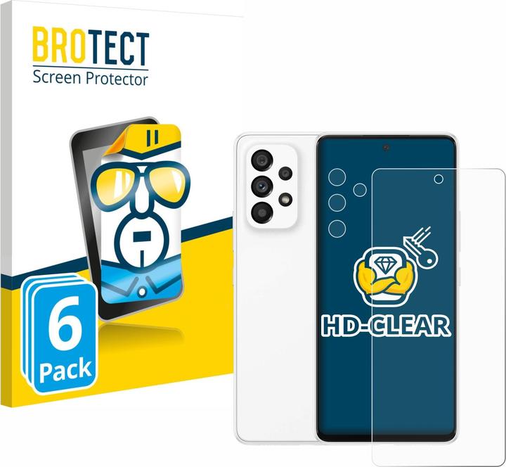 Actual product image BROTECT Screen Protector Clear (6 Piece, Samsung Galaxy A53 5G)