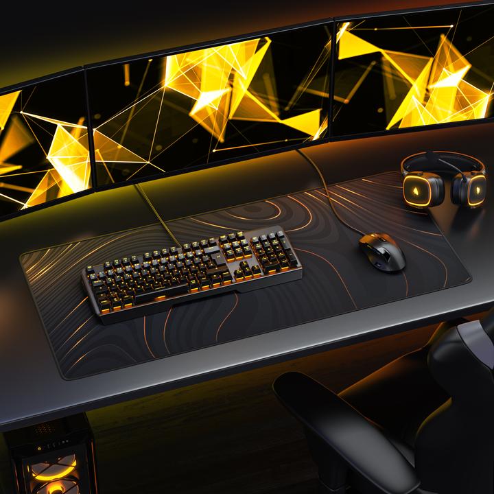 Actual product image Titanwolf Gaming Mouse Pad, 900 x 400mm XXL Speed Gaming Mouse Mat, Mousepad Extra Large Surface, Abstract (XXL)