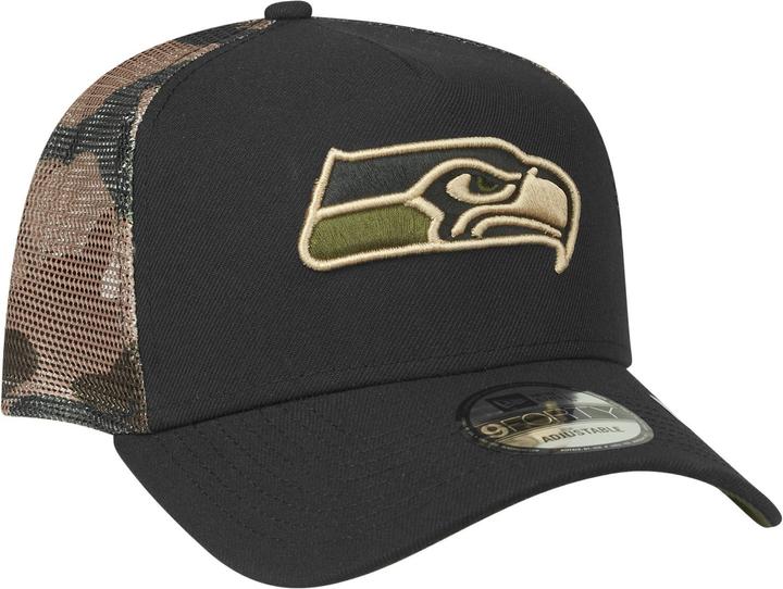 Image du produit New Era Snapback Trucker Cap - Seattle Seahawks wood camo (Taille unique)