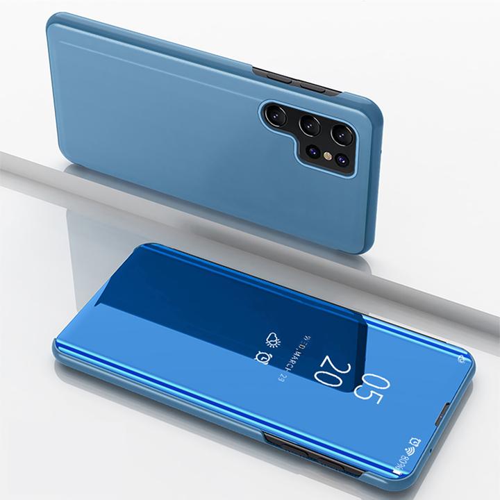 Produktbild Hurtel Back panel cover Clear View Case for Samsung Galaxy A56 Cover with Flip - Blue (Samsung Galaxy A56)