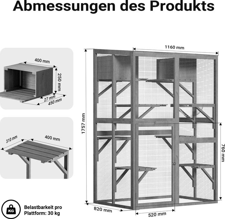 Produktbild Wiltec Katzenfreigehege