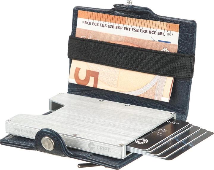 Image du produit Cript 3.55 Porte-cartes avec compartiment pour pièces de monnaie et billets de banque