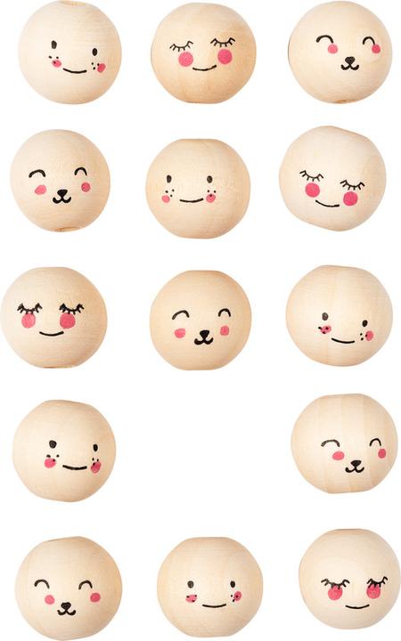 Actual product image Folia Wooden beads print