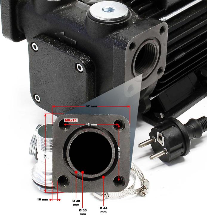 Produktbild Wiltec Heizöl- und Dieselpumpe 230V/750W/100l/min selbstansaugend Dieselöl Pumpe
