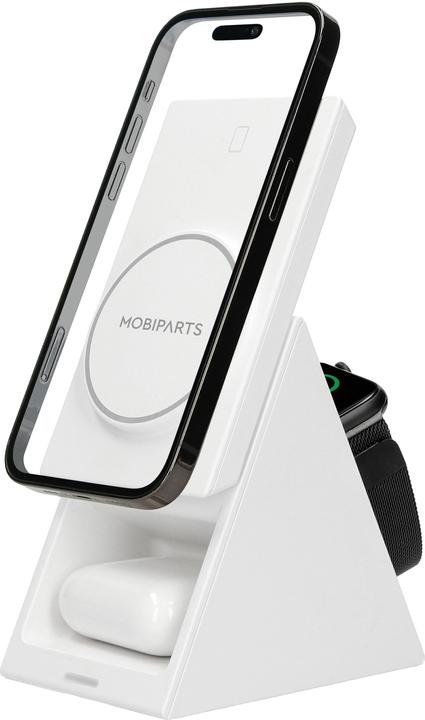 Actual product image Mobiparts Wireless 3 in 1 Charger 15W Triangle White (15 W)