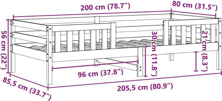 Produktbild VidaXL Kostandin (80 x 200 cm)